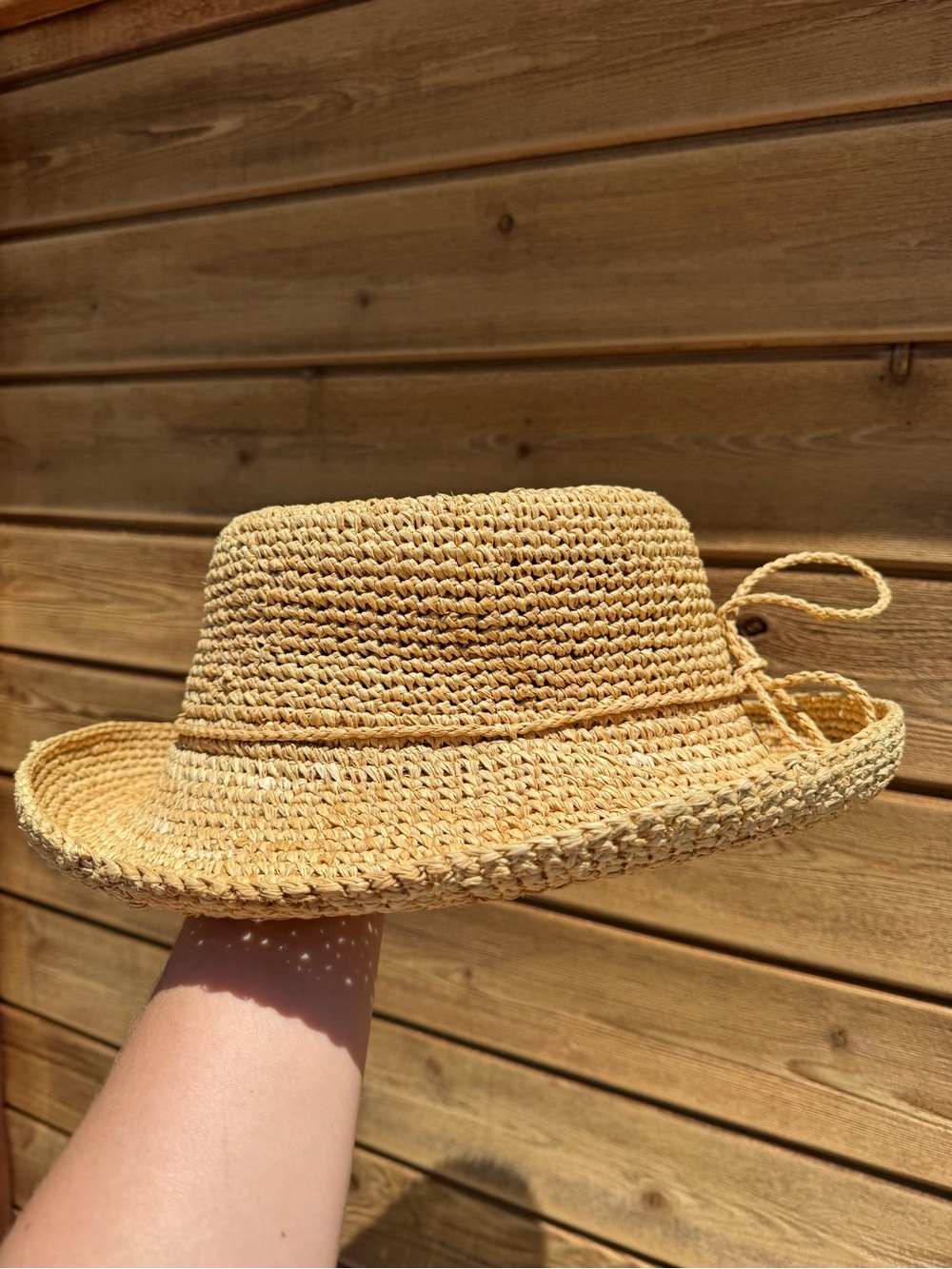 Vintage Women’s Straw Sun Hat - Natural Straw - Picture 7 of 10